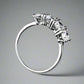 Feshionn IOBI Rings Devotion Four Stone 1ct CZ Anniversary Band Ring