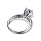 Feshionn IOBI Rings Euphoria High Mount Cathedral Cubic Zirconia and Pavé Solitaire Ring