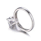 Feshionn IOBI Rings Euphoria High Mount Cathedral Cubic Zirconia and Pavé Solitaire Ring