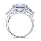 Feshionn IOBI Rings Fancy Fire 8CT Princess Cut Three Stone Ring
