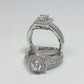 Feshionn IOBI Rings Felicity 1CT Round Cut Pavé and Milgrain Halo IOBI Cultured Diamond Ring