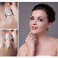 Feshionn IOBI Rings French Blue Halo 2.5CT Genuine Topaz IOBI Precious Gems Ring