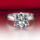Feshionn IOBI Rings Genevieve 3CT Round Cut IOBI Cultured Diamond Solitaire Ring