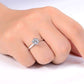 Feshionn IOBI Rings Genevieve 3CT Round Cut IOBI Cultured Diamond Solitaire Ring