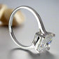Feshionn IOBI Rings Indira 3CT Princess Cut Solitaire IOBI Cultured Diamond Ring