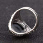 Feshionn IOBI Rings ON SALE - Abalone Cabochon Vintage Style Silver Ring