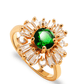 Feshionn IOBI Rings ON SALE - Crystal Garden CZ Flower Cocktail Ring
