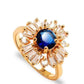 Feshionn IOBI Rings ON SALE - Crystal Garden CZ Flower Cocktail Ring