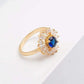 Feshionn IOBI Rings ON SALE - Crystal Garden CZ Flower Cocktail Ring