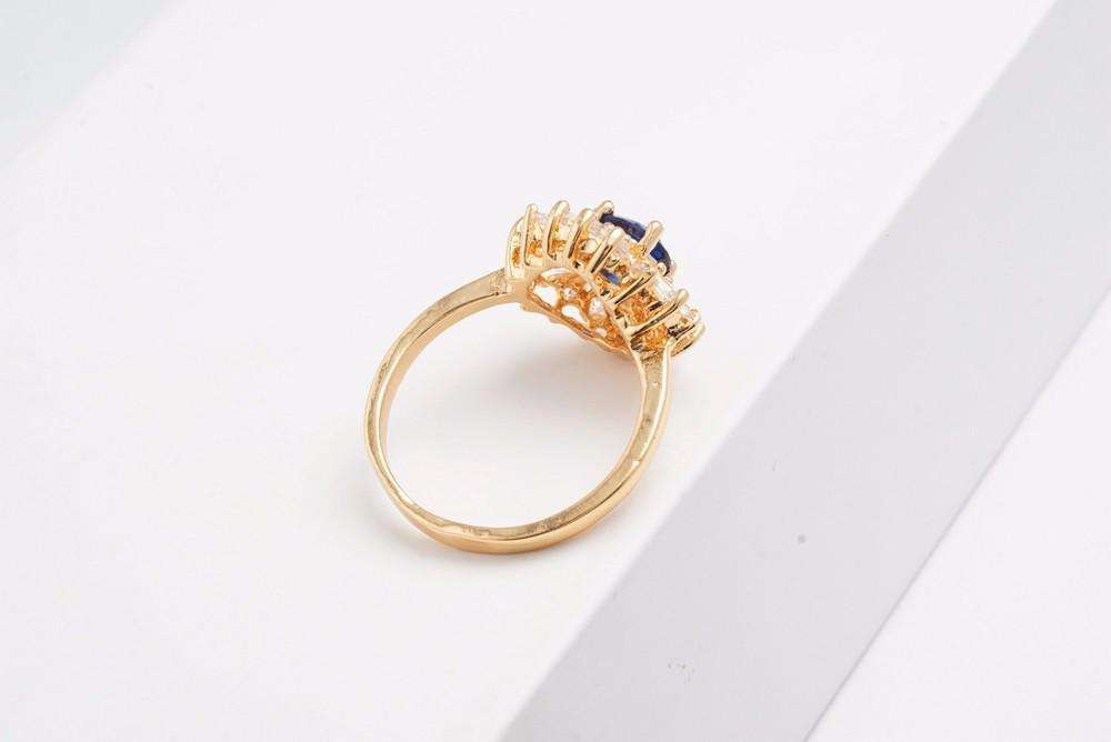Feshionn IOBI Rings ON SALE - Crystal Garden CZ Flower Cocktail Ring