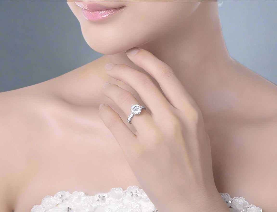 Feshionn IOBI Rings ON SALE - L'Amour 2.6 CT Cluster Set Simulated Diamond Solitaire Ring