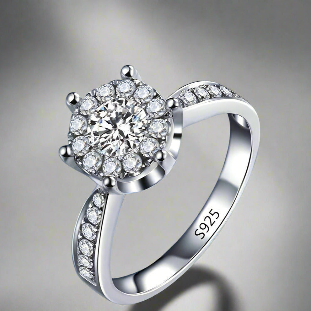 Feshionn IOBI Rings ON SALE - L'Amour 2.6 CT Cluster Set Simulated Diamond Solitaire Ring