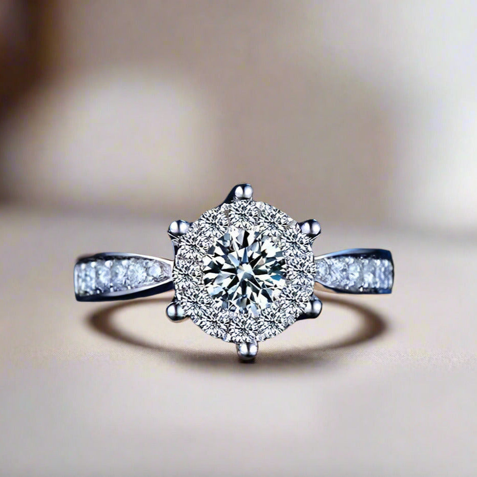 Feshionn IOBI Rings ON SALE - L'Amour 2.6 CT Cluster Set Simulated Diamond Solitaire Ring
