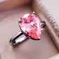 Feshionn IOBI Rings Persian Pink Pear 8.5CT Pink Topaz IOBI Precious Gems Ring