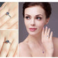 Feshionn IOBI Rings Rainbow Fire Genuine Mystic Topaz Round Cut 1.4CT IOBI Precious Gems Solitaire Ring