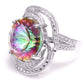 Feshionn IOBI Rings Regalia Genuine Rainbow Fire Mystic Topaz 15CT IOBI Precious Gems Ring