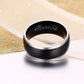 Feshionn IOBI Rings Sable Black Titanium Men's Wedding Band Ring