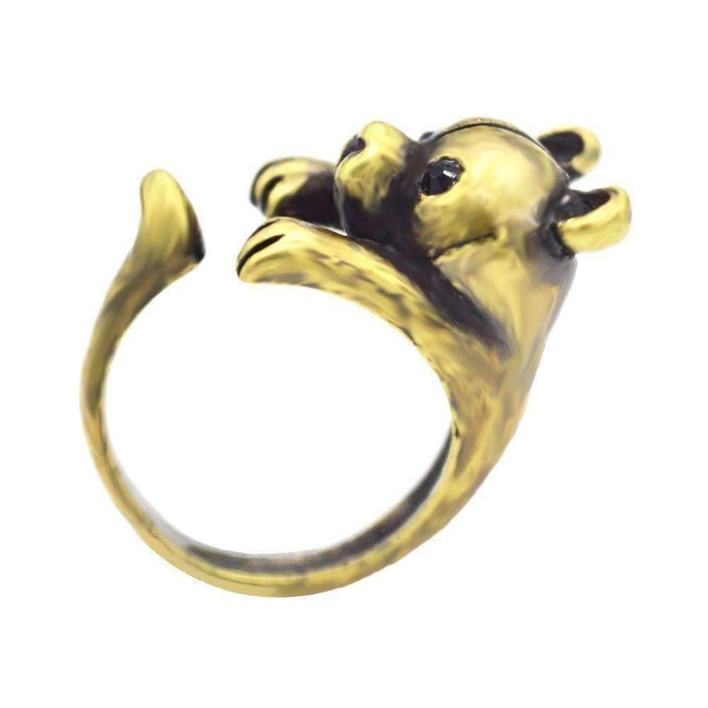 Feshionn IOBI Rings Teddy Bear Adjustable Animal Wrap Ring