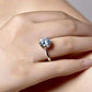Feshionn IOBI Rings Victoria 4CT Round Cut IOBI Cultured Diamond Solitaire Ring