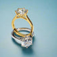 Feshionn IOBI Rings Victoria D'ora 4CT Round Cut IOBI Cultured Diamond Solitaire Ring