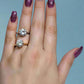 Feshionn IOBI Rings Victoria D'ora 4CT Round Cut IOBI Cultured Diamond Solitaire Ring