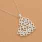 Feshionn IOBI Sets Love Bubbles Sterling Silver Heart Matching Necklace and Earring Set