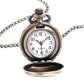Feshionn IOBI Watches Andalusian Bronze Vintage Style Mini Pocket Watch Necklace