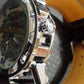 Feshionn IOBI Watches Blue Classic Skeleton Hand Wind Mechanical Watch Black Leather Strap For Men
