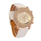 Feshionn IOBI Watches Extravagant Crystals Rose Gold Geneva Watch With Matching Face ~ Four Fun Colors to Choose!