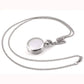 Feshionn IOBI Watches Floral Skull Enamel Mini Pocket Watch Necklace