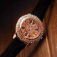 Feshionn IOBI Watches Kaleidoscope of Colors Deluxe Crystal & Leather Wrist Watch ~ Four Colors to Choose!