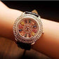 Feshionn IOBI Watches Kaleidoscope of Colors Deluxe Crystal & Leather Wrist Watch ~ Four Colors to Choose!
