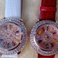 Feshionn IOBI Watches Kaleidoscope of Colors Deluxe Crystal & Leather Wrist Watch ~ Four Colors to Choose!