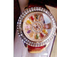 Feshionn IOBI Watches Kaleidoscope of Colors Deluxe Crystal & Leather Wrist Watch ~ Four Colors to Choose!