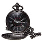 Feshionn IOBI Watches Vintage Gunmetal Window Pocket Watch