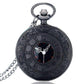 Feshionn IOBI Watches Vintage Gunmetal Window Pocket Watch