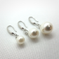Naked IOBI Pearl Drill Earrings in Three Sizes for Woman