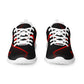 DASH Web Red Men’s Athletic Shoes Lightweight Breathable Design by IOBI Original Apparel
