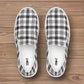 COM4T White & Black Men’s Slip-On Canvas Fashion Shoes by OB Original Apparel