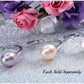 Peach Genuine Freshwater Pearl & CZ Adjustable Bypass Ring