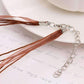Glossy Enamel Squares Necklace and Earrings Set - In Two Colors