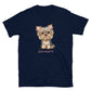 Short-Sleeve Women Soft T-Shirt Yorkie Just Woof It Design by IOBI Original Apparel