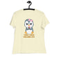 Women's Relaxed Soft & Smooth Premium Quality T-Shirt Taking A Break From Being Cute Penguin Design by IOBI Original Apparel
