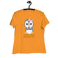 Women's Relaxed Soft & Smooth Premium Quality T-Shirt Taking A Break From Being Cute Penguin Design by IOBI Original Apparel