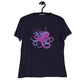 Women's Relaxed Soft & Smooth Premium Quality T-Shirt Cool Octopus Design by IOBI Original Apparel