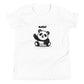Kids Panda Short Sleeve T-Shirt Best Quality Soft & Comfy for Girls or Boys by IOBI Original Apparel